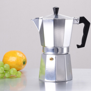 Moka Coffee Pot Aluminum Induction 6Cup,moka pot espresso maker Classic Italian Aluminum Moka Pot