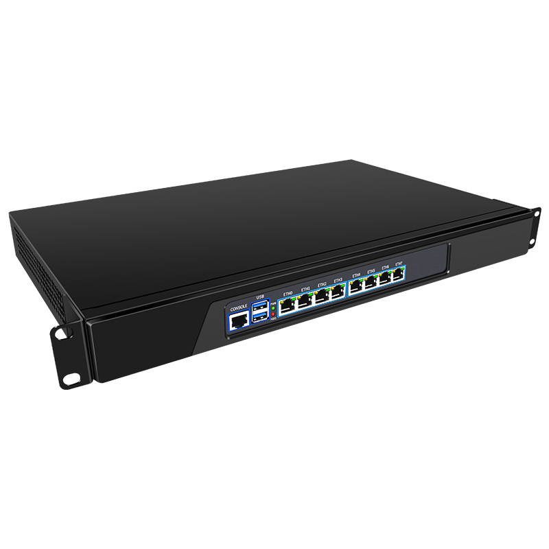 BKHD Rack Mounted Firewall Router Core i3 3110M 8x1G Ethernet port Optional 2x1G SFP Sophos Mikrotik Pfsense 989 8L