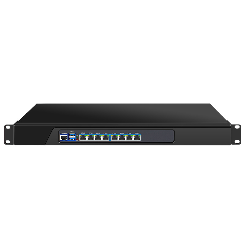 BKHD Rack Mounted Firewall Router Core i5-3320M 8x1G Ethernet port Optional 2x1G SFP Sophos Mikrotik Pfsense 989 8L