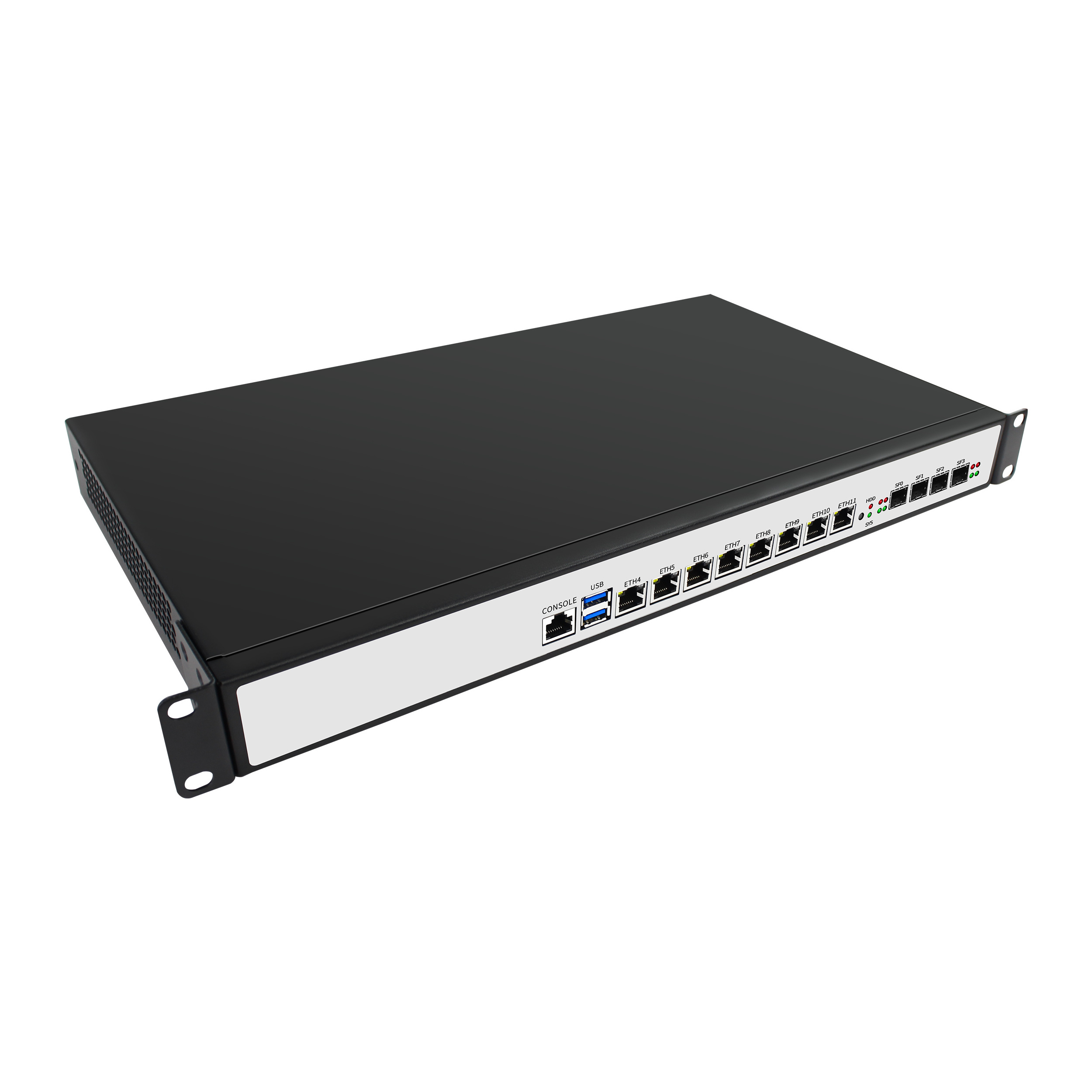 BKHD 1U Rack Mounted Ethernet Router Firewall i7-9700 8x1GbE Expandable SFP Supports Pfsense Mikrotik Sophos 1151H