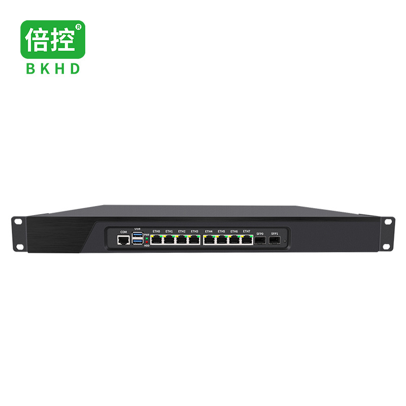 BKHD Rack Mounted Firewall Router Core i5-3320M 8x1G Ethernet port Optional 2x1G SFP Sophos Mikrotik Pfsense 989 8L