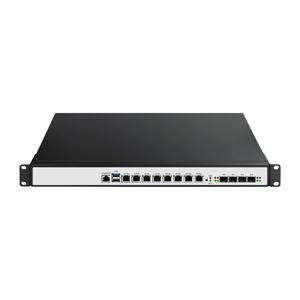 BKHD 1U Rack Mounted Ethernet Router Firewall i7-9700 8x1GbE Expandable SFP Supports Pfsense Mikrotik Sophos 1151H