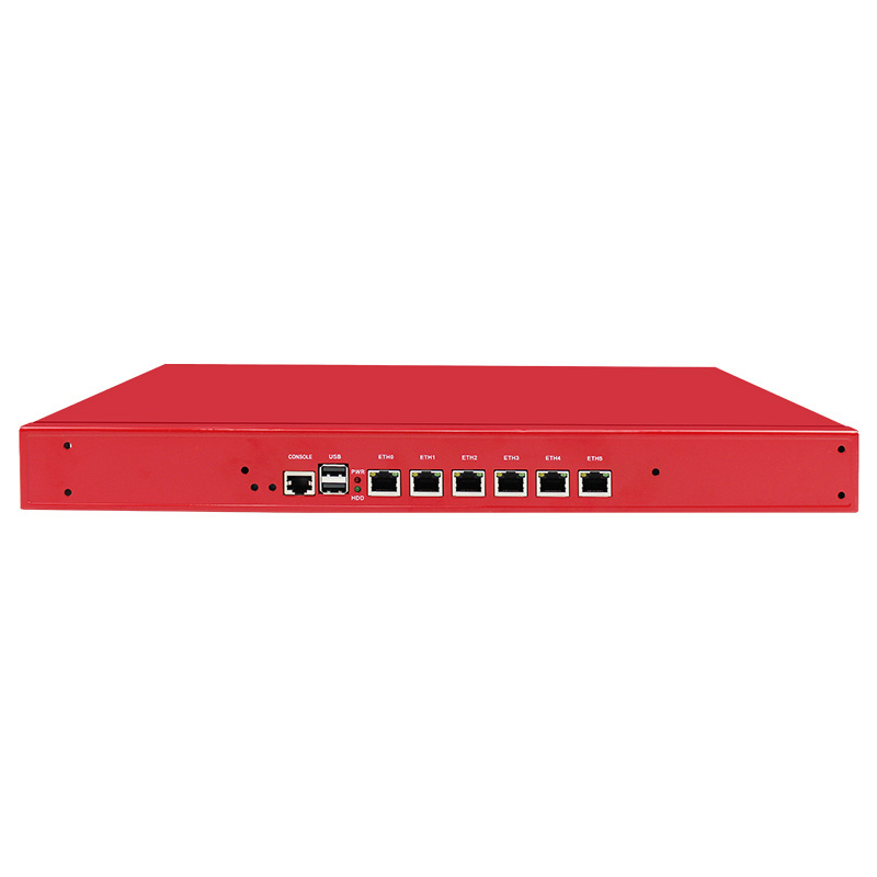 BKHD 989Red 1U Rackmount Firewall Core i3 i5 i7 6x1Gb Ethernet Commerce Household Network  Management Pfsense MikROS SophosFW