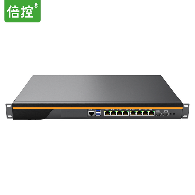 BKHD Rackmount Firewall 3rd Gen Core i5-3320M with 8x1GbE Onboard 2x1G SFP Commercial Network Security Management 989 8L2F