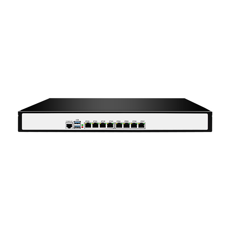 BKHD 1U Rack Mounted Ethernet Router Firewall i5-9400 8x1GbE Expandable SFP Supports Pfsense Mikrotik Sophos 1151H