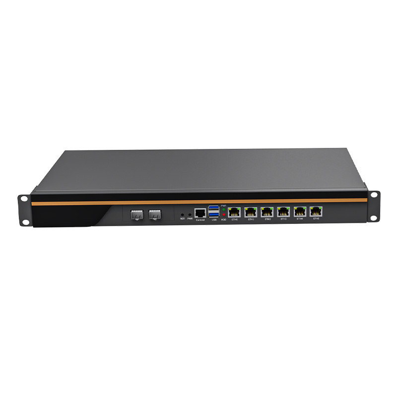 BKHD B660 1U Rackmount Firewall i3 12100 6x2.5GbE Expansion 2x10G SFP Commercial Network Free Laser LOGO