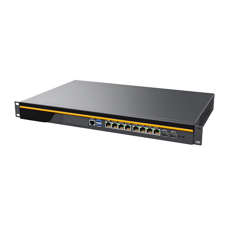 BKHD 3rd Gen Core i3 3110M Rackmount Firewall with 8x1GbE Onboard 2x1G SFP Commercial Network Security Management 989 8L2F