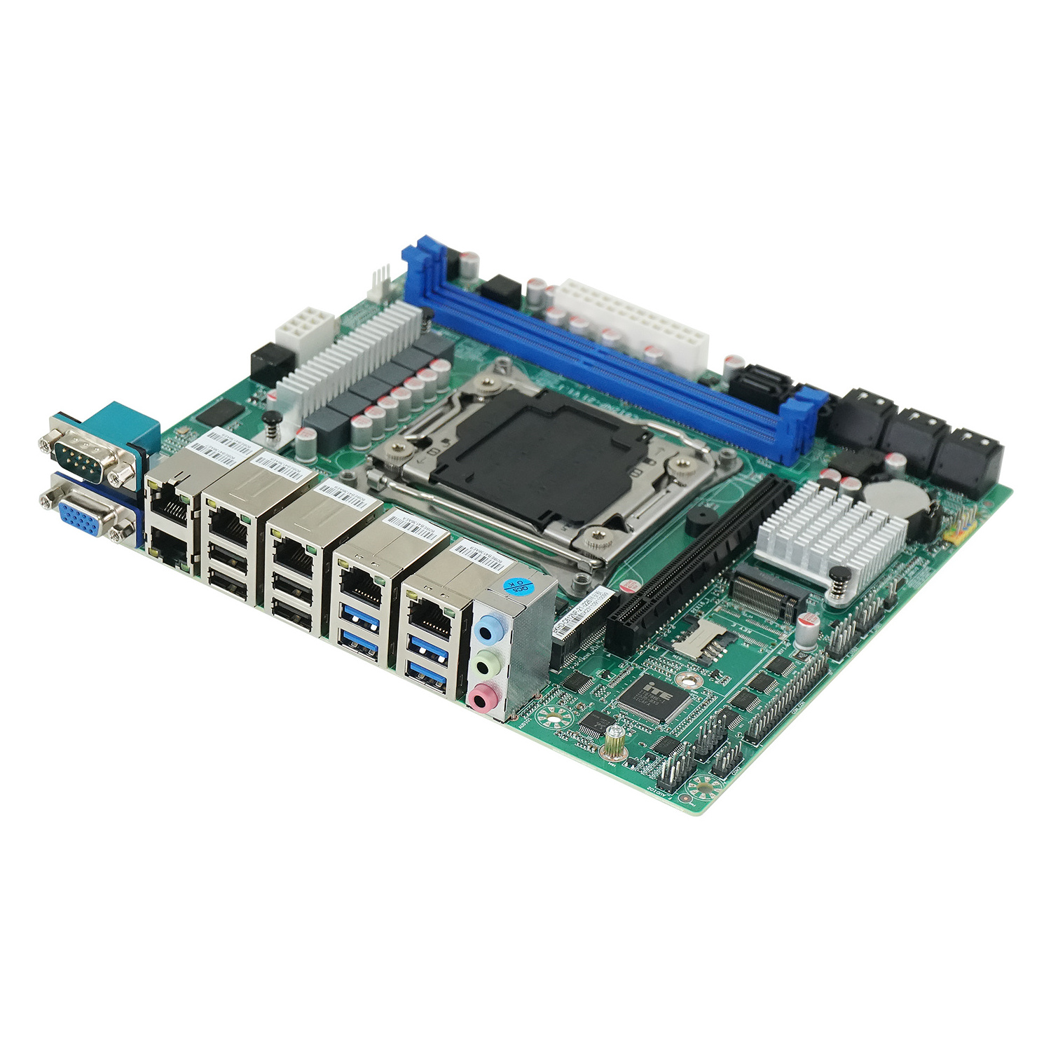 BKHD C612NP industrial motherboard 6x2.5GbE i226 10xSATA supports Raid Intel Xeon E5-V3 V4 processor LGA2011-3 Proxmox ESXi