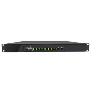 BKHD Rack Mounted Firewall Router Core i5-3320M 8x1G Ethernet port Optional 2x1G SFP Sophos Mikrotik Pfsense 989 8L