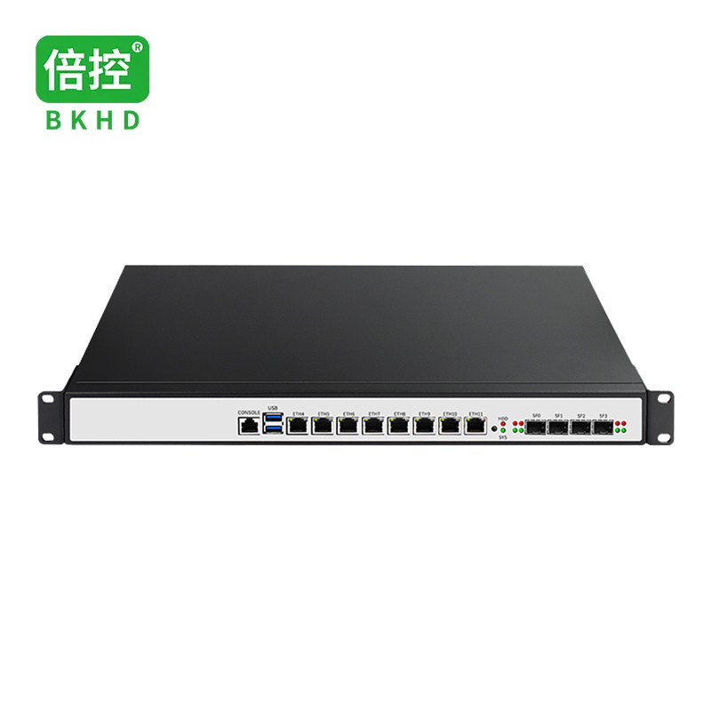 BKHD 1U Rack Mounted Ethernet Router Firewall E3-1225V5 8x1GbE Expandable SFP Supports Pfsense Mikrotik Sophos 1151H