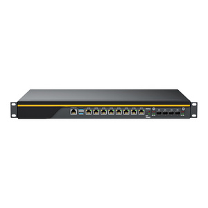 BKHD 1U Rack Mounted Router Firewall Core i7-9700 Processor 8LAN 1GbE Commercial Network Management Pfsense SD-WAN VLAN C236