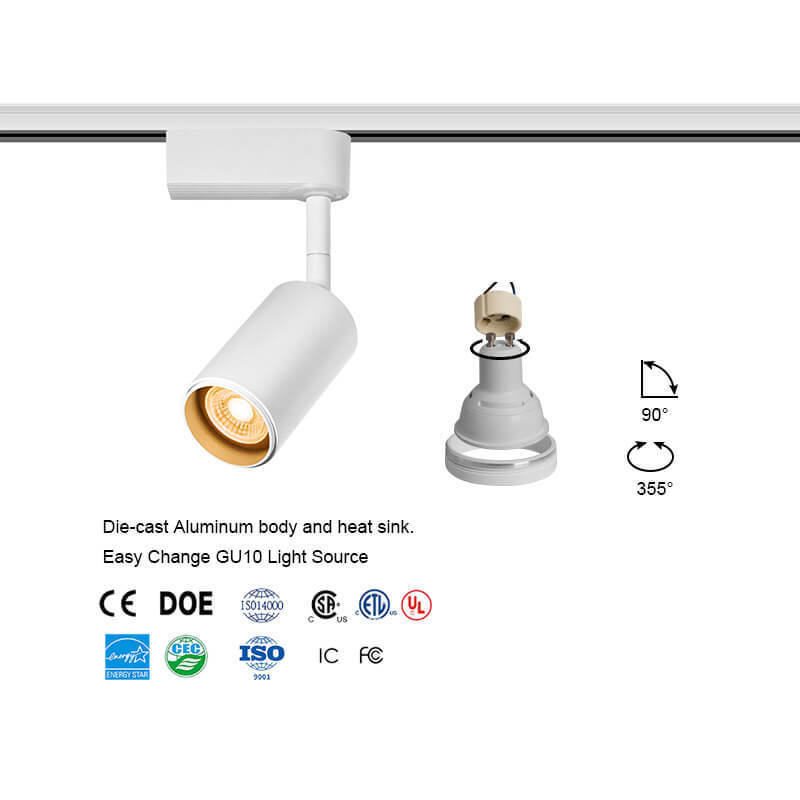 Hot Business Lighting Trade Market Fruit Shop led track housing for gu10 led track light