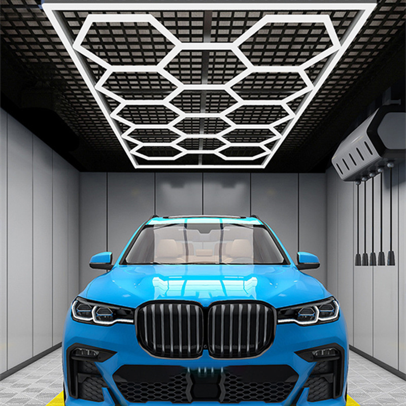 High Lightness Garage Light hexagon led ceiling light car workshop honeycomb led garage lights