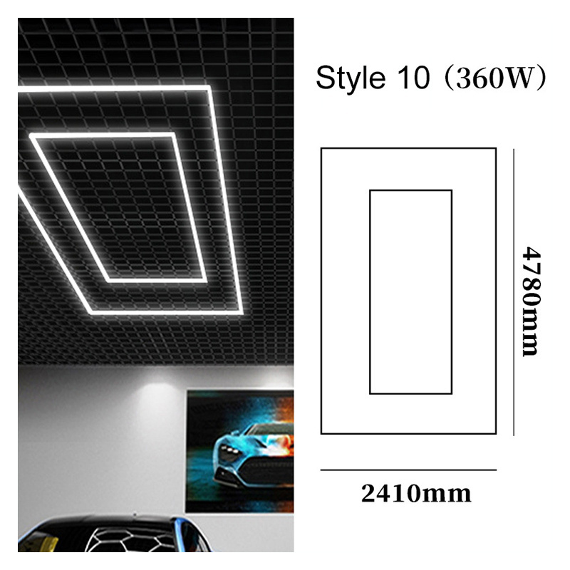 High Lightness Garage Light hexagon led ceiling light car workshop honeycomb led garage lights