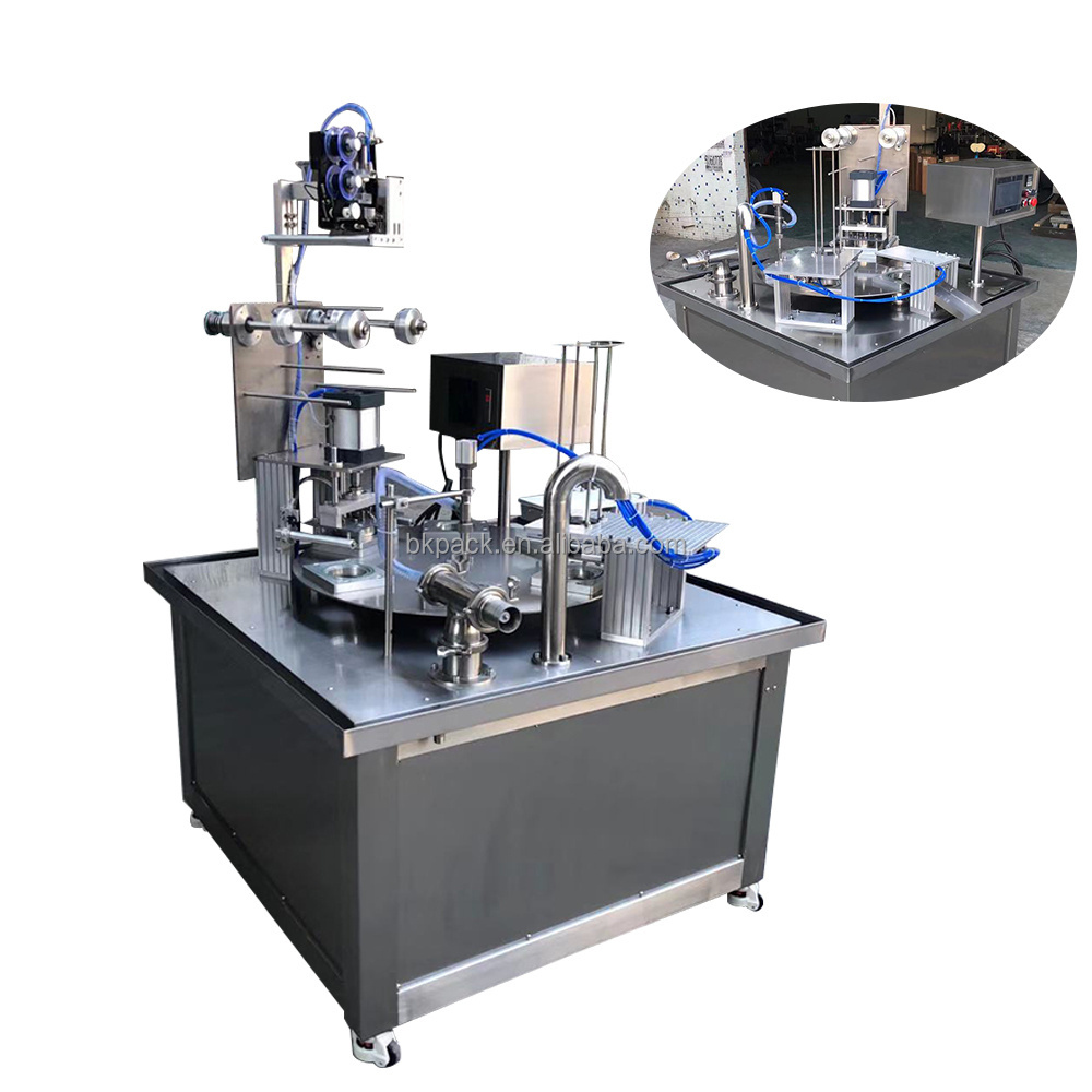 Rotary Coffee Powder Capsule Sealing Filling Machine/automatic Nespresso Packing Sealer/k Cup Coffee Capsule Filling Sealing