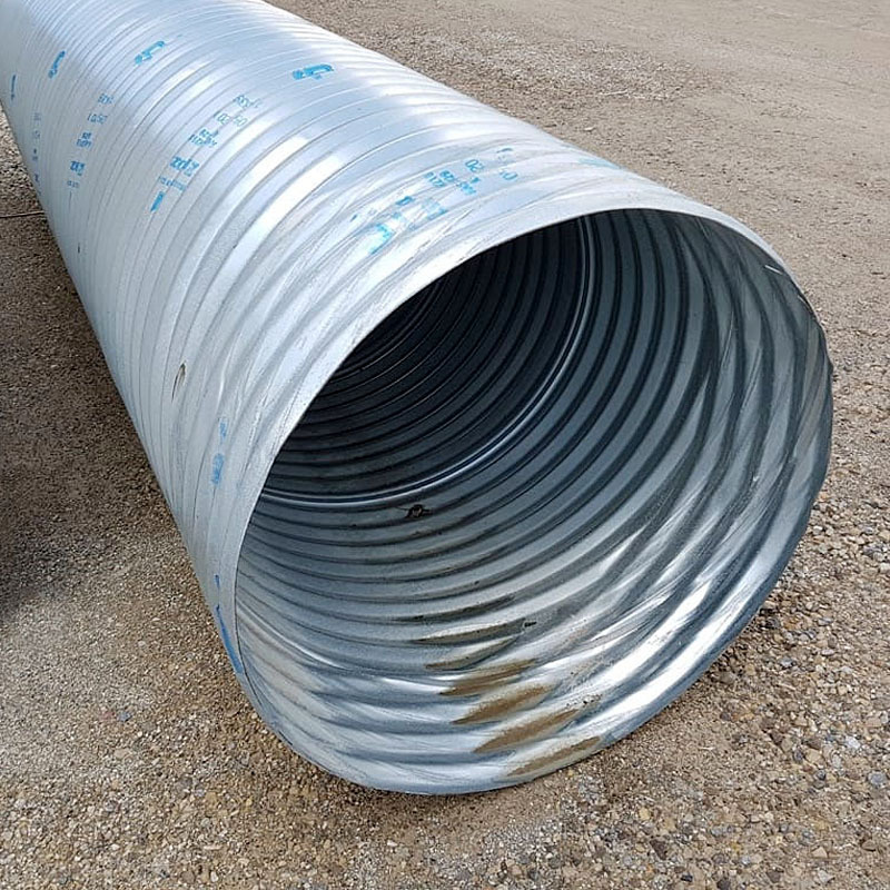 Two plates assembled corrugated armco drain rectangular pipe price half-round stainless galvanized steel corrugated pipe culvert