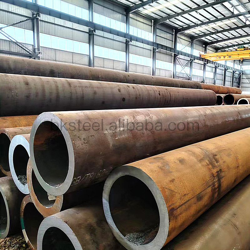 High precision SA106 ASTM A235 st37 st42  low-carbon seamless steel pipe 6m long bending cutting service