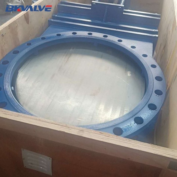 304 flanged stainless steel knife gate valve 3