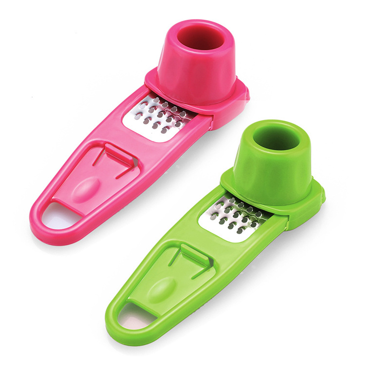 Garlic Crusher Press Multi Functional Manual Ginger Garlic Grinding Grater Cutter Garlic Peeler Kitchen Accessories Tools