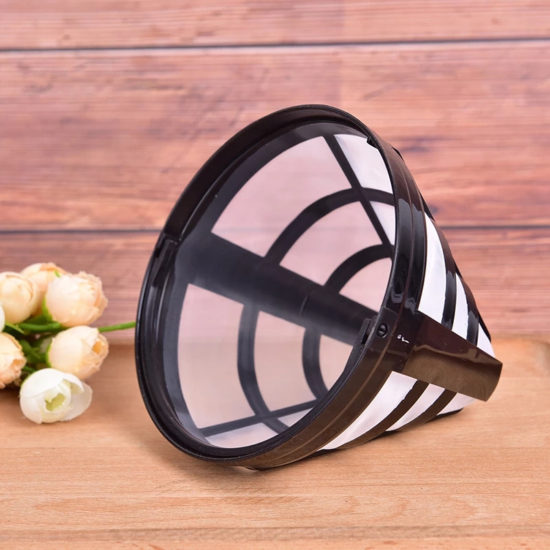 Reusable Coffee Strainer Filter Basket With Handle Coffee Accessories Washable Cone-Style Coffee Filter