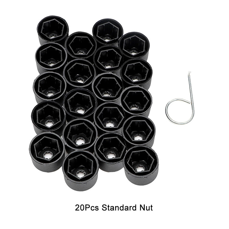 20Pcs Car Wheel Cover Hub Nut Cap for Volkswagen Golf MK4 Exterior Protection Accessories 17mm Tyre Screws Wheel Nut Covers Cap