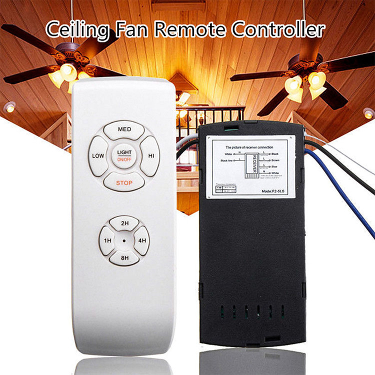 110-220V Timing Wireless Control Switch Adjusted Wind Speed Transmitter Receiver Universal Ceiling Fan Lamp Remote Control Kit