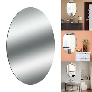 Removable Acrylic Self-adhesive Mirror Wall Stickers Oval Bedroom Living Room Bathroom Home Decoration Mirror Wall Stickers