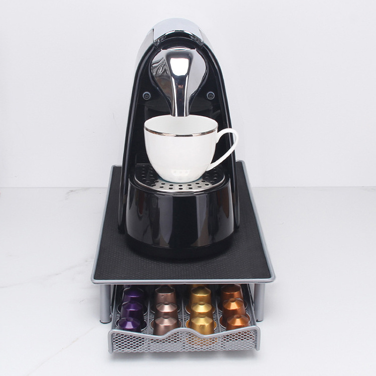 40 Pods Coffee Drawers Capsules Storage Stand Rack Practical Coffee Shelves For Nespresso Coffee Capsule Organizer