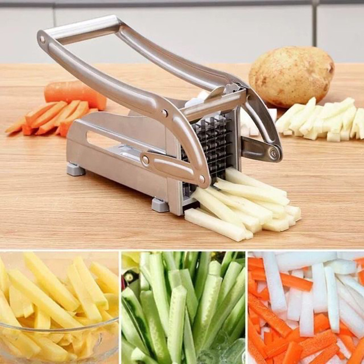 Stainless Steel Potato Cutter French Fry Cutter Carrot Cucumber Potato Slicer