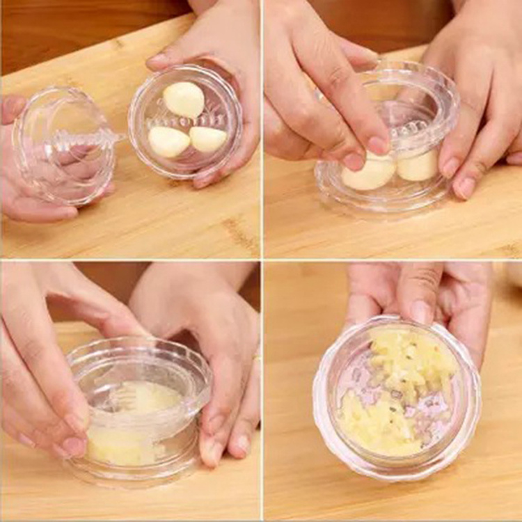 Multi-function Manual Garlic Presser Garlic Grinding Slicer Chopper Garlic Presses Cooking Gadgets Tool Crusher