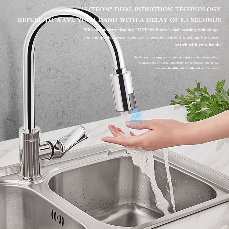 Sensor faucet water saving device bathroom non-contact faucet kitchen bathroom automatic inflatable sensor faucet