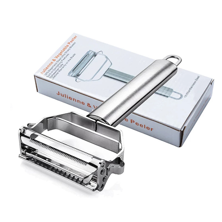 Stainless Steel Peeler Vegetable Melon Fruit Potato Carrot Cucumber Multifunction Grater Peeler Slicer