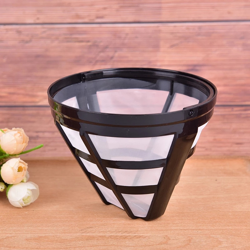 Reusable Coffee Strainer Filter Basket With Handle Coffee Accessories Washable Cone-Style Coffee Filter