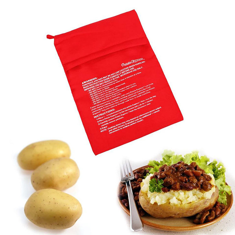 Microwave Baking Bag Easy To Cook Steam Pocket Fast Baked Potatoes Rice Pocket Washable Potato Cooker Bag