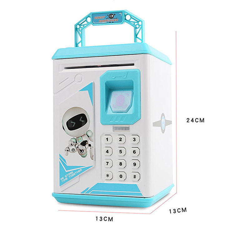 Creative Fingerprint Electronic Piggy Bank ATM Password Money Box for Kids Birthday Gift Cash Coin Saving Box