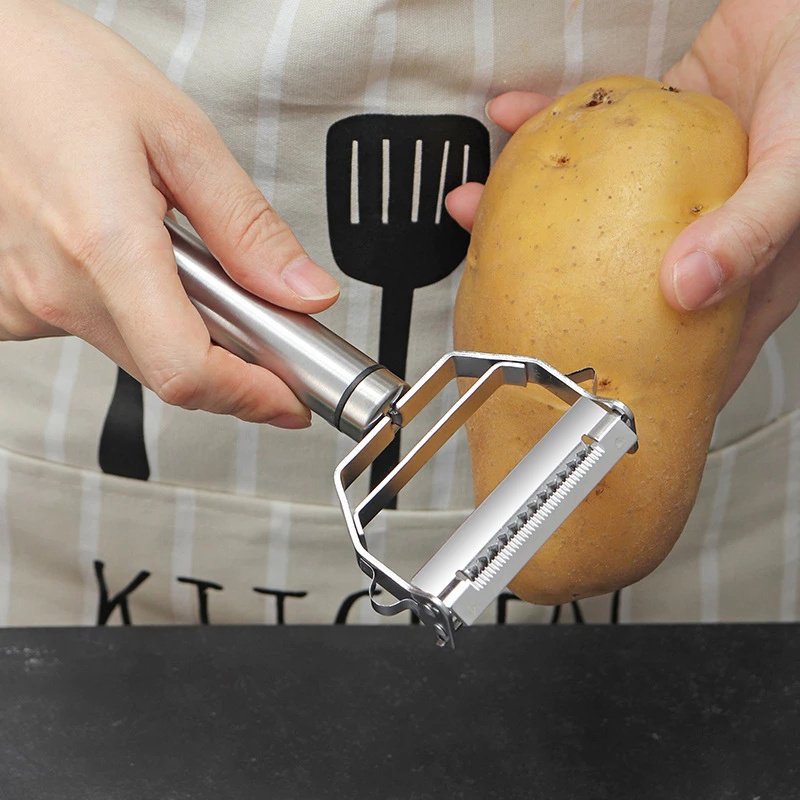 Stainless Steel Peeler Vegetable Melon Fruit Potato Carrot Cucumber Multifunction Grater Peeler Slicer