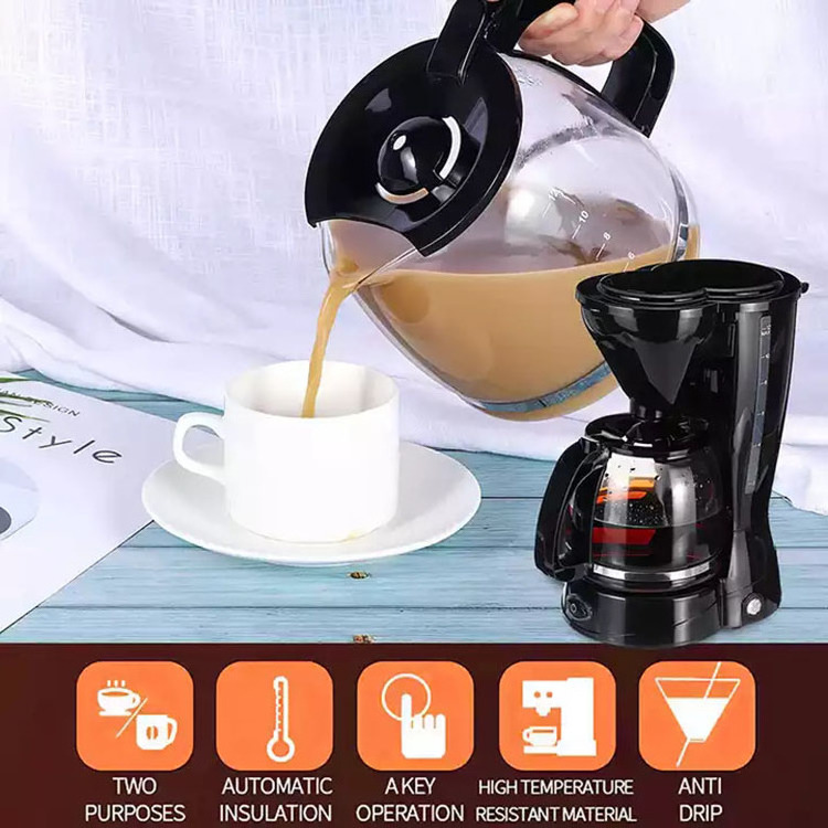 Drip Coffee Machine 15-Cup Coffee Maker with Auto-Shut Off Coffee Pot Brewer Machine with Cone Filter