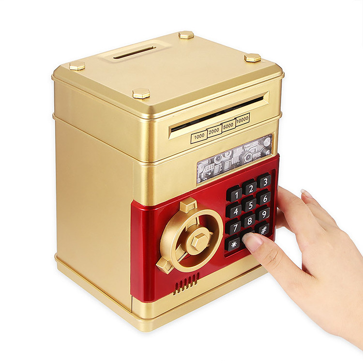 Large Coin Banknote Password Money Piggy Bank Kids Child Gift Automatic Money Slot Piggy Bank