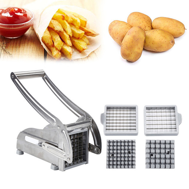 Stainless Steel Potato Cutter French Fry Cutter Carrot Cucumber Potato Slicer