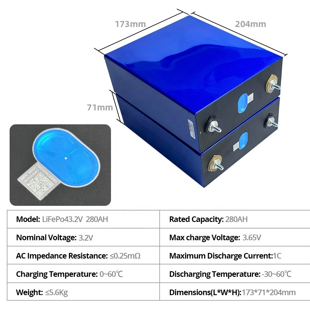 EU Warehouse Stock Lifepo4 Bateria Litio 280ah 302ah 320ah Lifepo4 cells Lifepo4 Lithium ion Batteries for Battery Pack