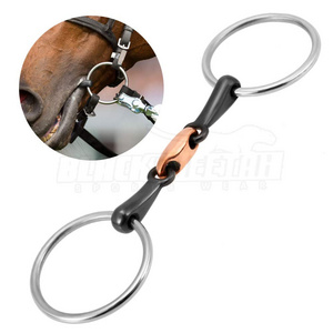 Loose Ring Double Joint Mouthpiece Horse Snaffle Bit Stainless Steel Best Quality Horse Riding Products