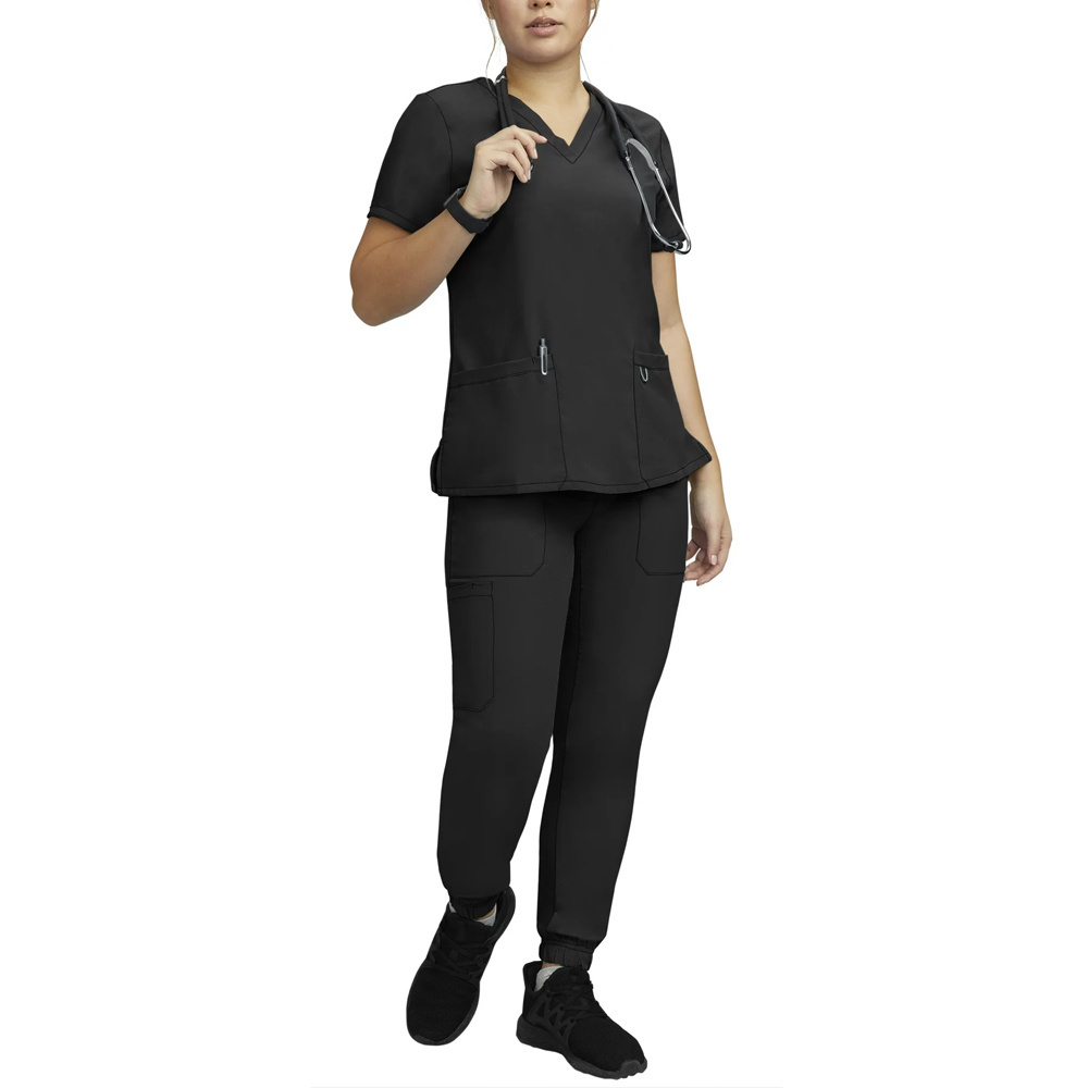 Women Scrub Sets Nursing Scrubs Uniforms Medical Spandex Stretch Breathable Scrubs Uniforms Lab Coats Style Nurse Uniforms