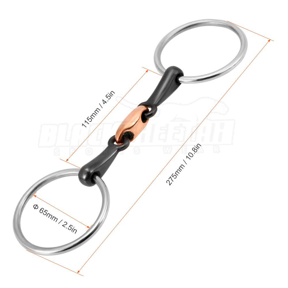 Loose Ring Double Joint Mouthpiece Horse Snaffle Bit Stainless Steel Best Quality Horse Riding Products