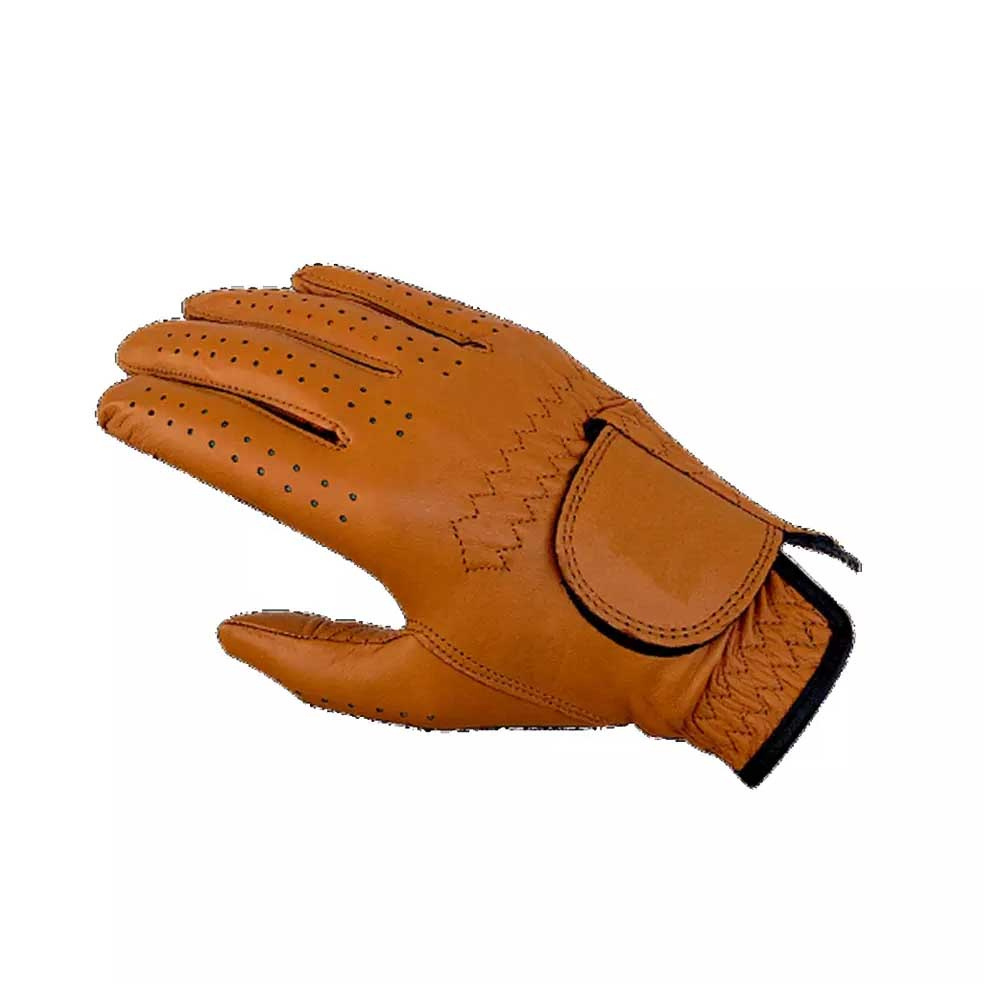 2024 Custom Made Leather Golf Gloves Quick Dry Breathable Sheepskin Cabretta Leather Sports Wear Plus Sized Golf Gloves