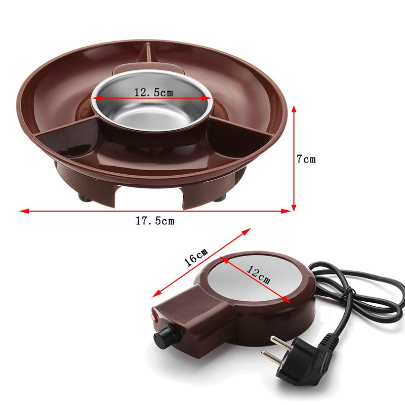 Multifunctional Chocolate Fondue Boiler Ice Cream Cheese Pot Melting Pot Set Kitchen Stainless Steel Accessories For Party