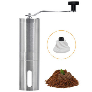 Manual Coffee Grinder Mini Stainless Steel Handmade Coffee Bean Mill Grinder Chestnut Burr Grinders Kitchen Tool Easy Clean