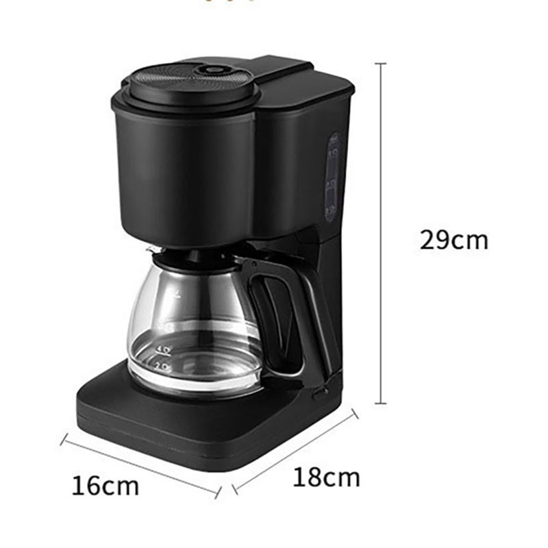 6-Cup Automatic American Drip Coffee Maker Compact Coffee Pot Brewer With Keep Warm And Auto-Shut Off Function