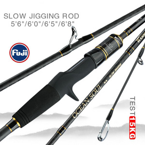 Slow Pitch Jigging 1.83/1.95/2.05M Action M ML MH Jigging&Boat Carbon Fishing Rod SeaBass Tuna Fishing Rod Slow Jigging Rod