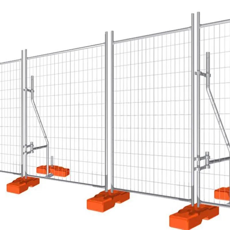 Outdoor Building Removable Temp Fence Panels Cheap Concrete Base Fence Plate Express AustraliaTemporary Road Fence