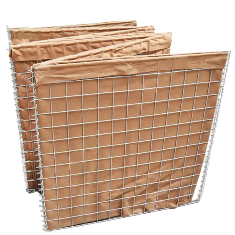 2023 Hot Sale Heavy duty Durable Welded Gabion Defensive Barrier Bastion Sand Wall Fence wire mesh Cage